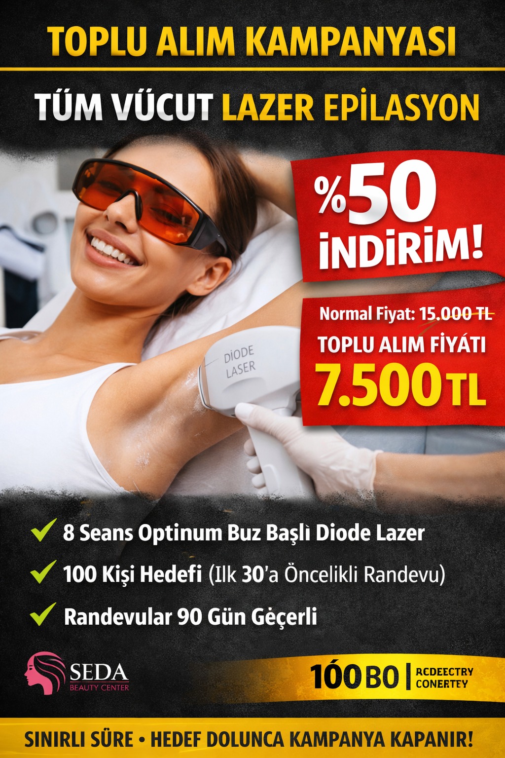 Tüm Vucüt Lazer Kampanyası